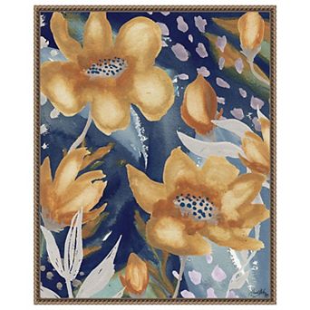 Femme Floral Ii By Elizabeth Medley Framed Canvas Wall Art Print