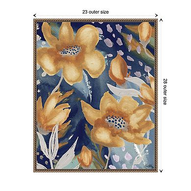 Femme Floral Ii By Elizabeth Medley Framed Canvas Wall Art Print