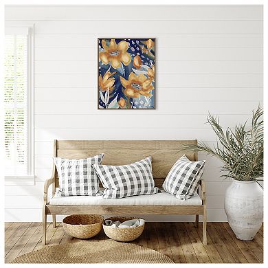 Femme Floral Ii By Elizabeth Medley Framed Canvas Wall Art Print