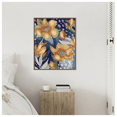 Femme Floral Ii By Elizabeth Medley Framed Canvas Wall Art Print
