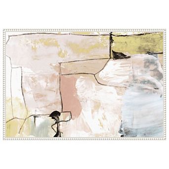 Abstract Pastels By Dan Hobday Framed Canvas Wall Art Print