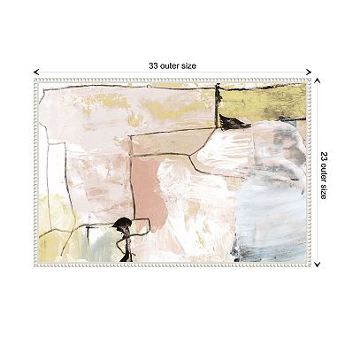 Abstract Pastels By Dan Hobday Framed Canvas Wall Art Print