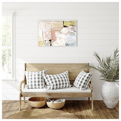 Abstract Pastels By Dan Hobday Framed Canvas Wall Art Print