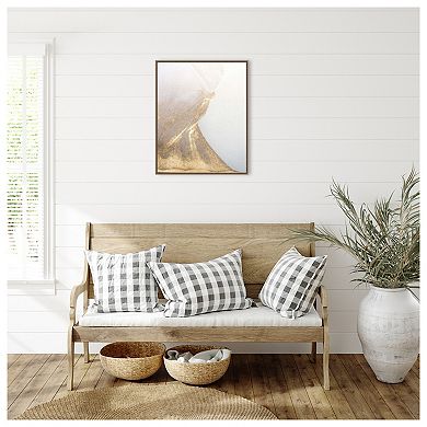 Gold Fusion Vi By Julia Contacessi Framed Canvas Wall Art Print