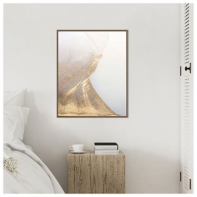 Gold Fusion Vi By Julia Contacessi Framed Canvas Wall Art Print