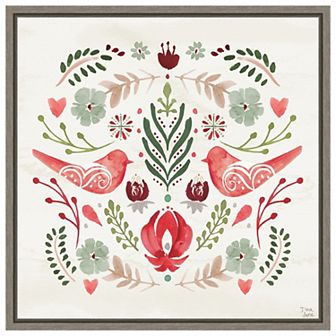 Festive Season Iii By Dina June Framed Canvas Wall Art Print