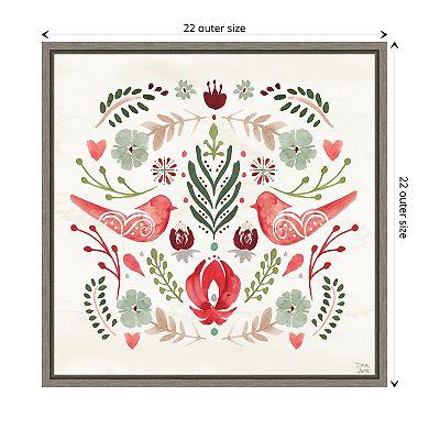 Festive Season Iii By Dina June Framed Canvas Wall Art Print