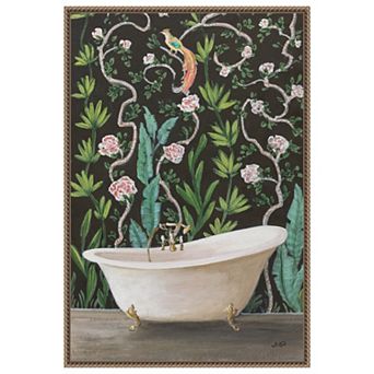 Botanical Bath Ii By Julia Purinton Framed Canvas Wall Art Print