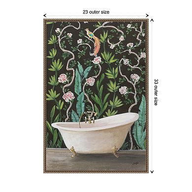 Botanical Bath Ii By Julia Purinton Framed Canvas Wall Art Print