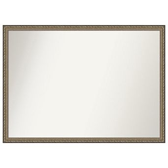 Parisian Non-beveled Wood Bathroom Wall Mirror