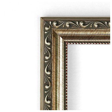 Parisian Non-beveled Wood Bathroom Wall Mirror