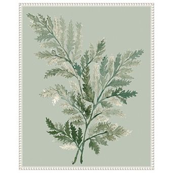 Tonal Green Ferns I By Elizabeth Medley Framed Canvas Wall Art Print