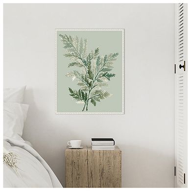 Tonal Green Ferns I By Elizabeth Medley Framed Canvas Wall Art Print
