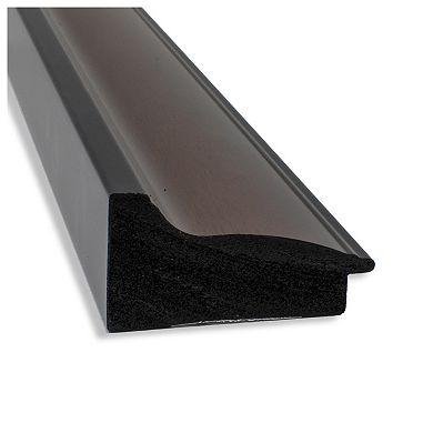 Harvard Walnut Non-beveled Bathroom Wall Mirror