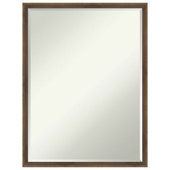 Lucie Petite Bevel Wood Bathroom Wall Mirror