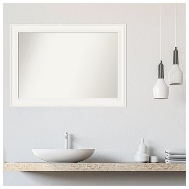 Ridge Non-beveled Bathroom Wall Mirror