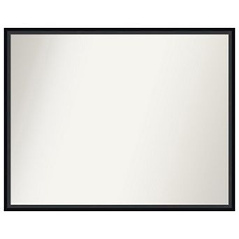 Lucie Non-beveled Wood Bathroom Wall Mirror