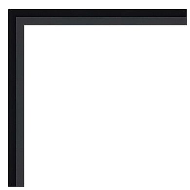 Lucie Non-beveled Wood Bathroom Wall Mirror