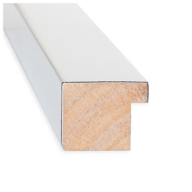 Low Luster Non-beveled Wood Bathroom Wall Mirror