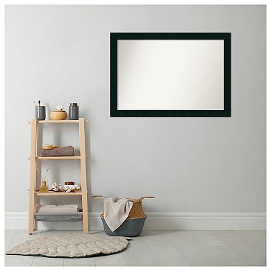Tribeca Non-beveled Wood Bathroom Wall Mirror