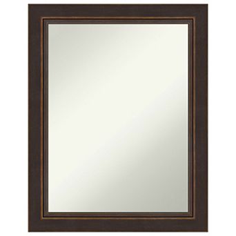 Lara Non-beveled Wood Bathroom Wall Mirror