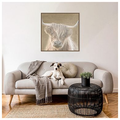 Soulful Bull By Patricia Pinto Framed Canvas Wall Art Print
