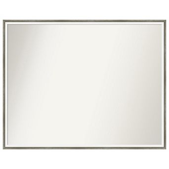 Lucie Non-beveled Wood Bathroom Wall Mirror