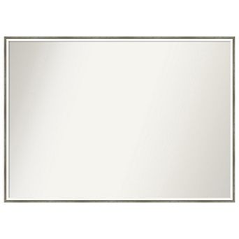 Lucie Non-beveled Wood Bathroom Wall Mirror