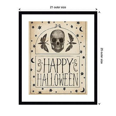 Hocus Pocus Ii Stars And Skull By Sara Zieve Miller Wood Framed Wall Art Print