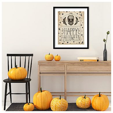 Hocus Pocus Ii Stars And Skull By Sara Zieve Miller Wood Framed Wall Art Print