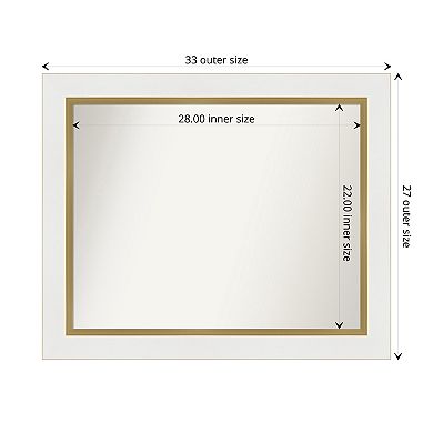 Eva Non-beveled Bathroom Wall Mirror