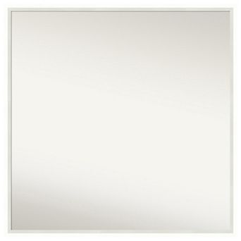 Lucie Non-beveled Wood Bathroom Wall Mirror