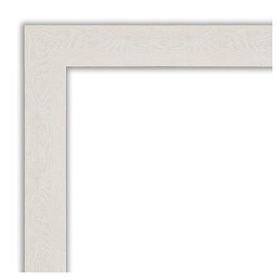 Rustic Plank Narrow Non-beveled Bathroom Wall Mirror