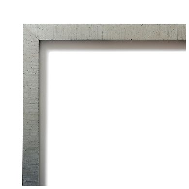 Leaf Non-beveled Wood Bathroom Wall Mirror