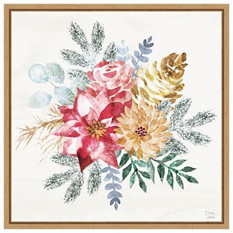 Holiday Sparkle Ii By Dina June Framed Canvas Wall Art Print