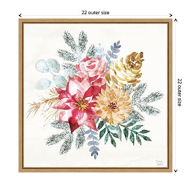 Holiday Sparkle Ii By Dina June Framed Canvas Wall Art Print