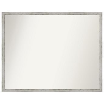 Shiplap Narrow Non-beveled Wood Bathroom Wall Mirror