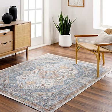 Elmdale Traditional Washable Area Rug