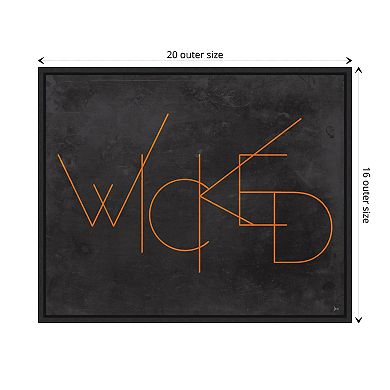 Haunted Iii Wicked By Jess Aiken Framed Canvas Wall Art Print