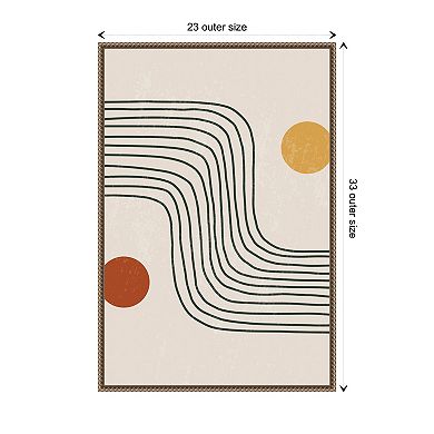 Minimal Shapes #6 By Jay Stanley Framed Canvas Wall Art Print