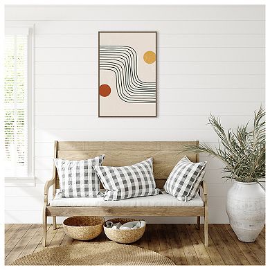 Minimal Shapes #6 By Jay Stanley Framed Canvas Wall Art Print