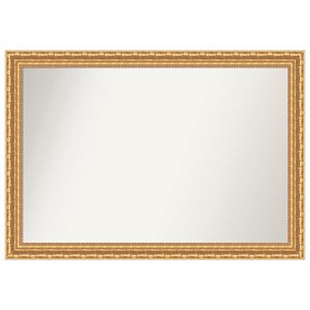 Versailles Non-beveled Wood Bathroom Wall Mirror