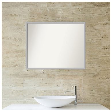 Hera Chrome Non-beveled Bathroom Wall Mirror