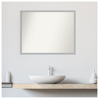 Hera Chrome Non-beveled Bathroom Wall Mirror