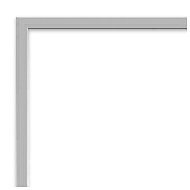 Hera Chrome Non-beveled Bathroom Wall Mirror