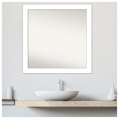 Wedge Non-beveled Bathroom Wall Mirror