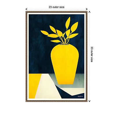 June Flowers By Bo Anderson Framed Canvas Wall Art Print