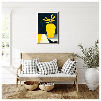 June Flowers By Bo Anderson Framed Canvas Wall Art Print
