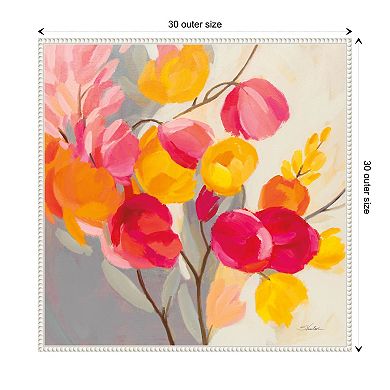 Magenta Bloom I By Silvia Vassileva Framed Canvas Wall Art Print