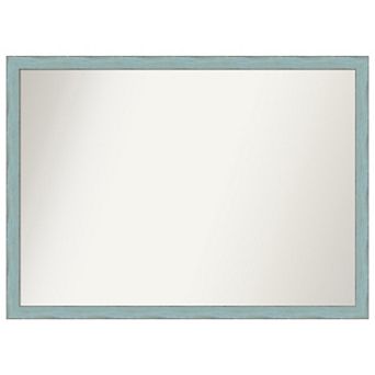 Sky Rustic Non-beveled Wood Bathroom Wall Mirror
